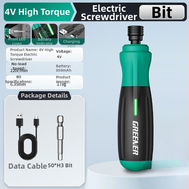 Töltésre újratölthető elektromos csavarhúzó, kompakt, multifunkcionális, keresztfej-kompatibilis, 15V, autóelektronikai alkalmazásokhoz