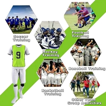 Prilagođene futballske trening prsluke s bambusovim vlaknom, unisex, za sve sezone, s mogućnošću prilagodbe