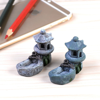 Mini ukras za akvarij s mahom - plast, korejski stil, DIY mikro krajolik