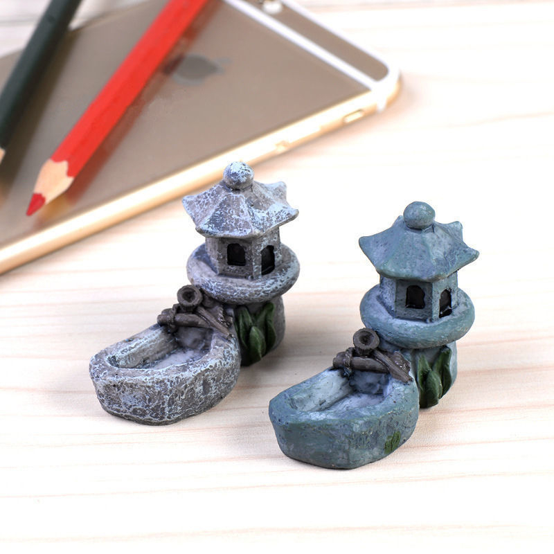 Mini ukras za akvarij s mahom - plast, korejski stil, DIY mikro krajolik