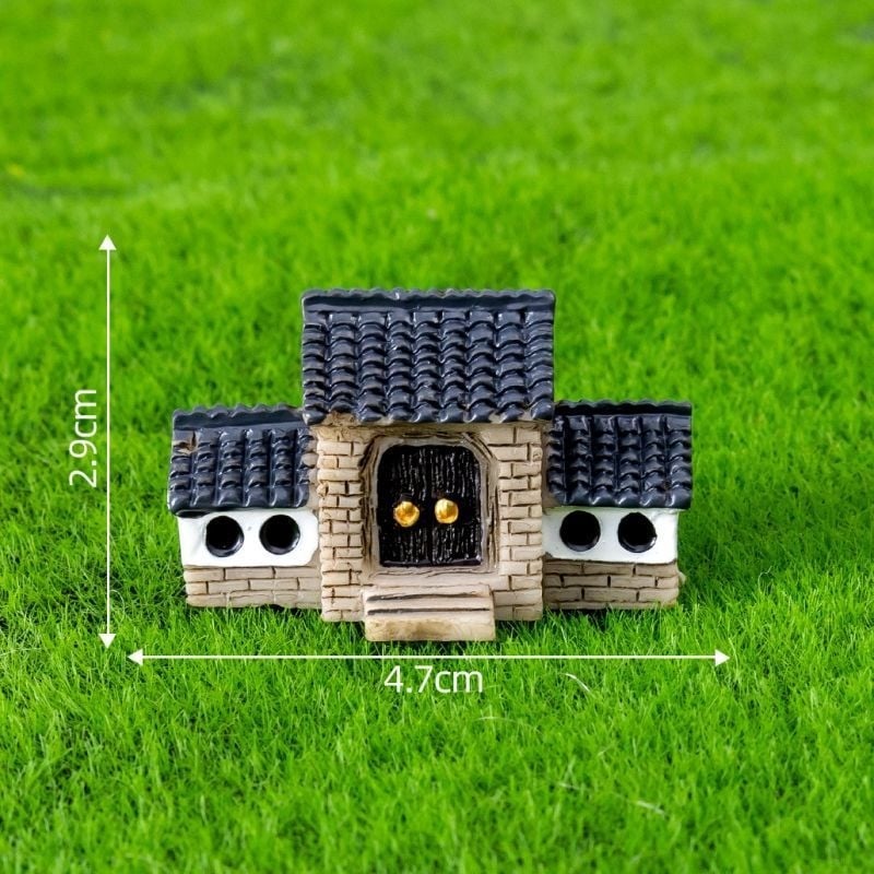 Mini ukras za akvarij s mahom - plast, korejski stil, DIY mikro krajolik