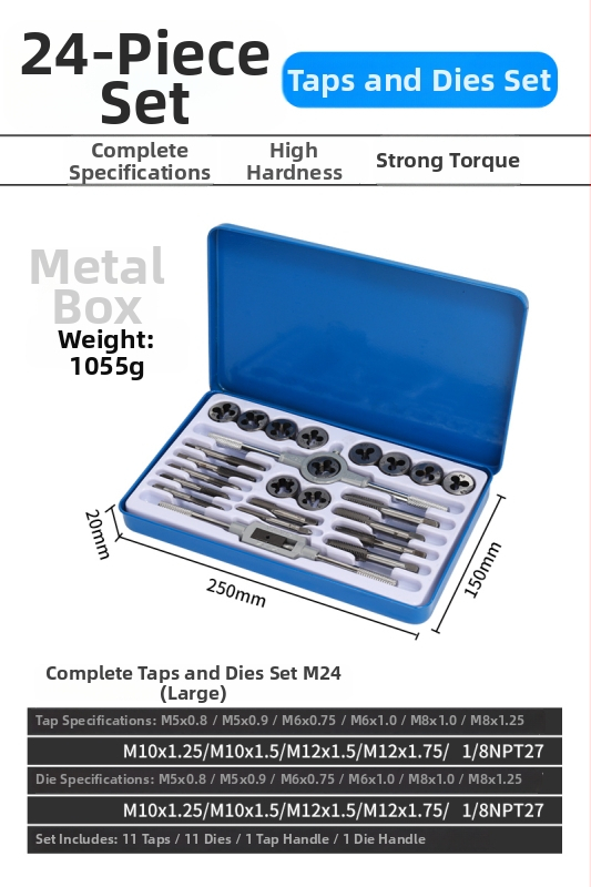 Ručni set za navoj s ručnim držačem alata i bitom – Ručni set za navoj, model F76THTMHH99S58, Marka Other, Preciznost Other
