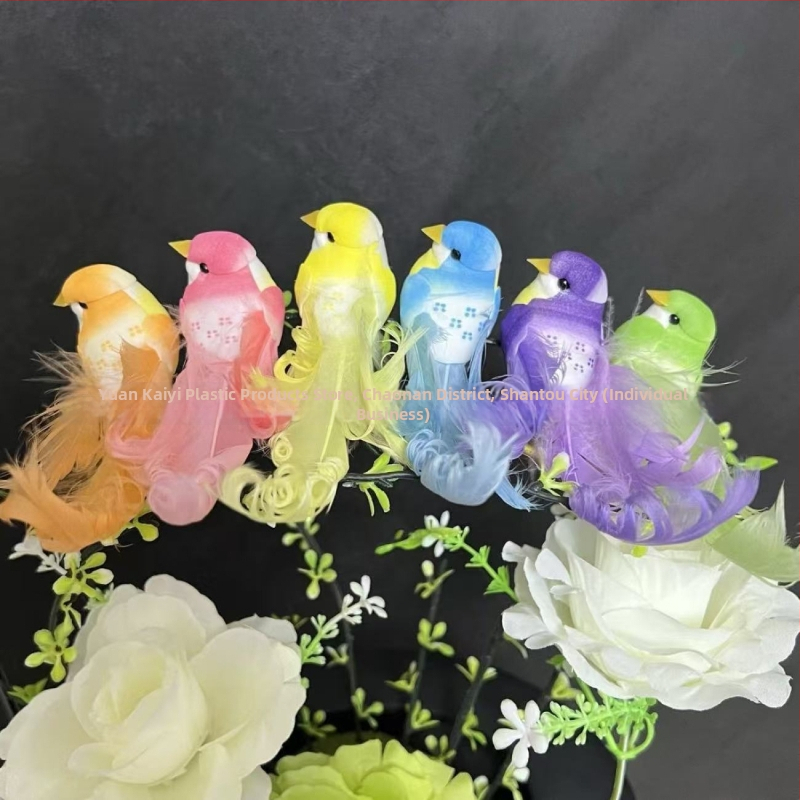 Decor cu păsări în formă de animal, lucrat manual, material bule, stil chinezesc nou, potrivit ca dar de Ziua Copilului