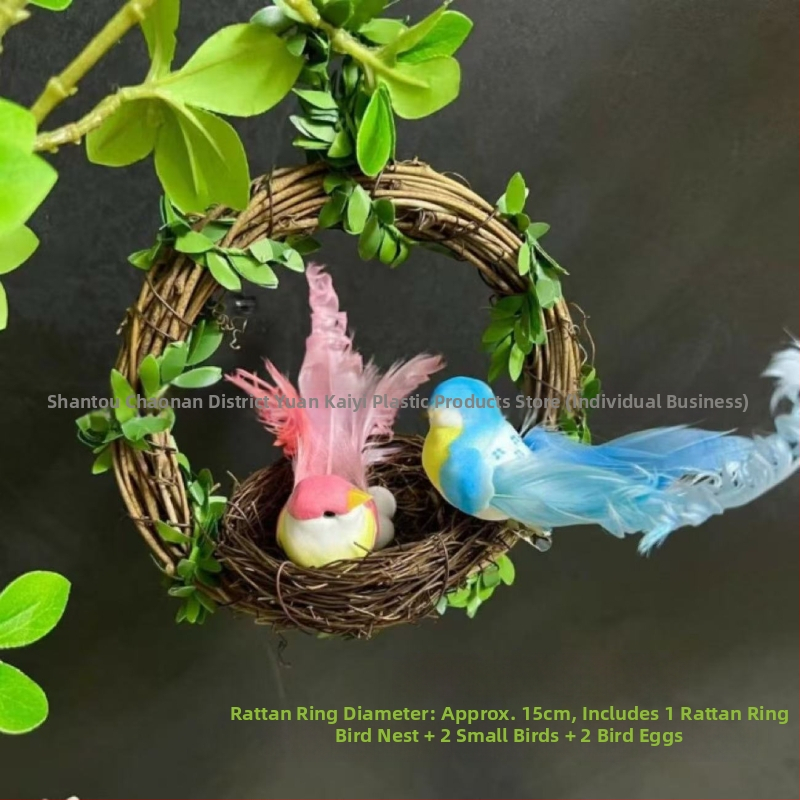 Decor cu păsări în formă de animal, lucrat manual, material bule, stil chinezesc nou, potrivit ca dar de Ziua Copilului