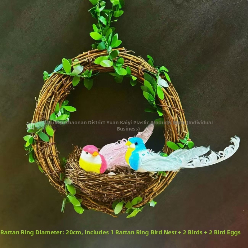 Decor cu păsări în formă de animal, lucrat manual, material bule, stil chinezesc nou, potrivit ca dar de Ziua Copilului