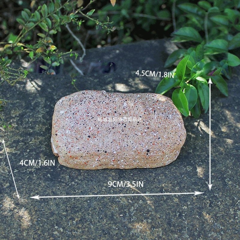 Kutija za skladištenje ključeva za ulaz, kamena dekoracija za dvorište, skrivanje ključeva i sprječavanje gubitka - Materijal: smola; Stil: korejska verzija; Izrada: lijevanje; Izgled: pejzaž; Poklon: promotivni pokloni