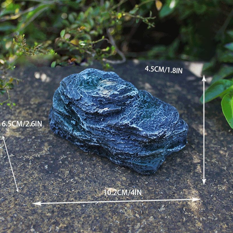 Kutija za skladištenje ključeva za ulaz, kamena dekoracija za dvorište, skrivanje ključeva i sprječavanje gubitka - Materijal: smola; Stil: korejska verzija; Izrada: lijevanje; Izgled: pejzaž; Poklon: promotivni pokloni