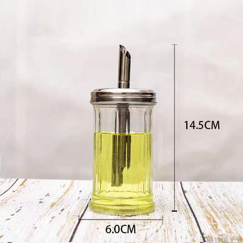 Τετράγωνο γυάλινο μπουκαλάκι για καρυκεύματα, διανομή στερεών καρυκευμάτων, διαφανές γυαλί, δυνατότητα εκτύπωσης λογότυπου