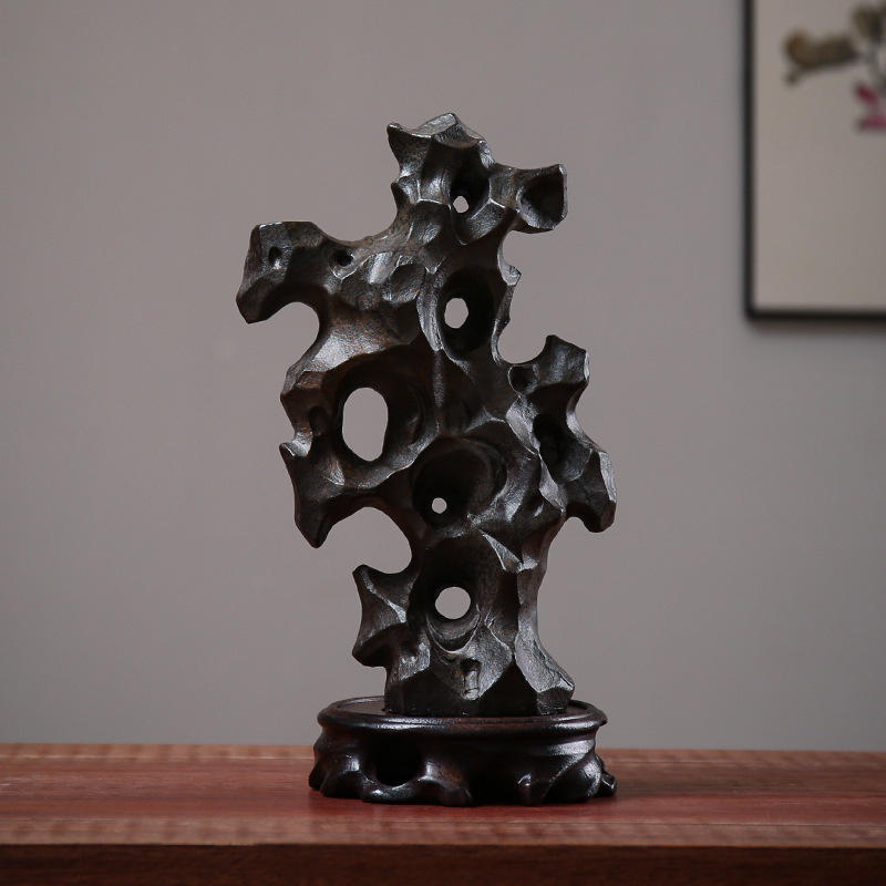 Skulptura - Taihu kamen rockery ukras, smola, moderan minimalistički stil