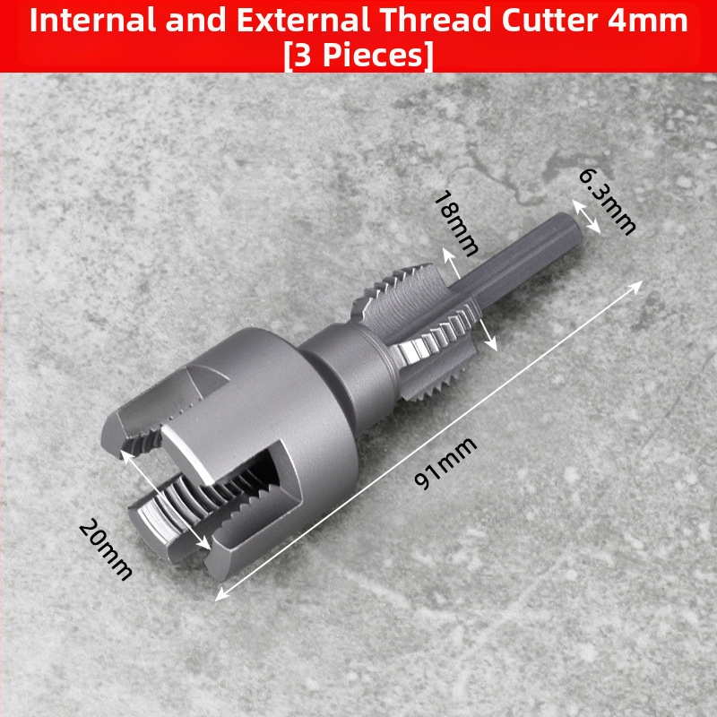 Dane nástroj na trubky PPR – integrované vnútorné a vonkajšie závity, sada závitovania pre PPR rúry