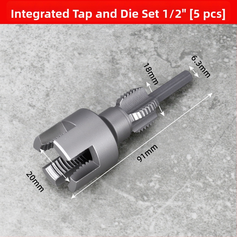 Dane nástroj na trubky PPR – integrované vnútorné a vonkajšie závity, sada závitovania pre PPR rúry