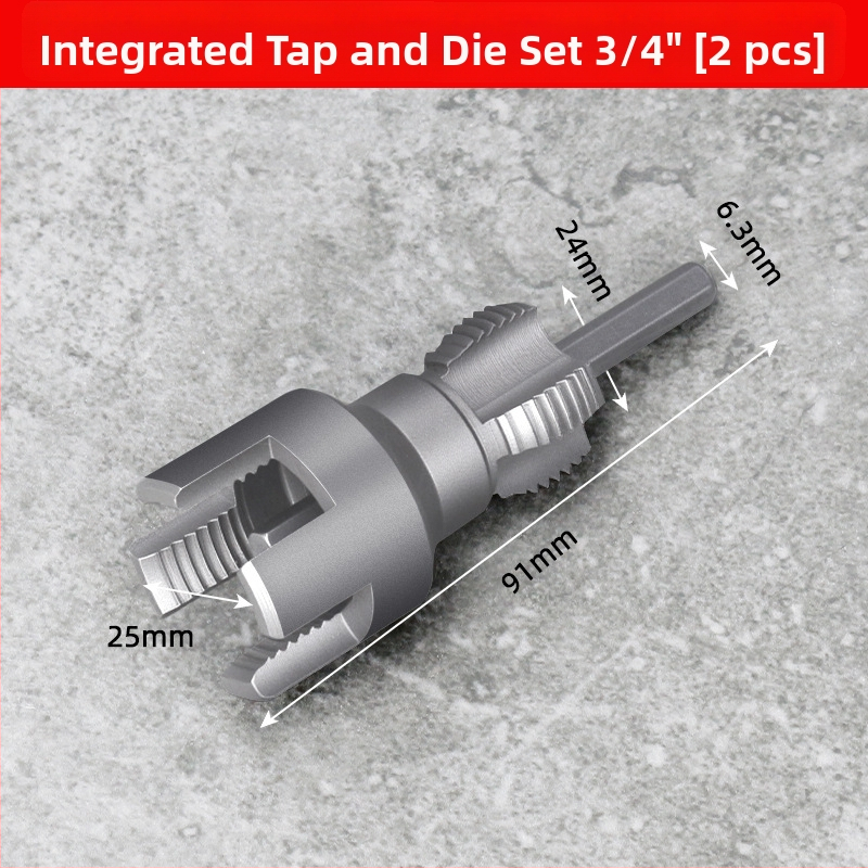 Dane nástroj na trubky PPR – integrované vnútorné a vonkajšie závity, sada závitovania pre PPR rúry