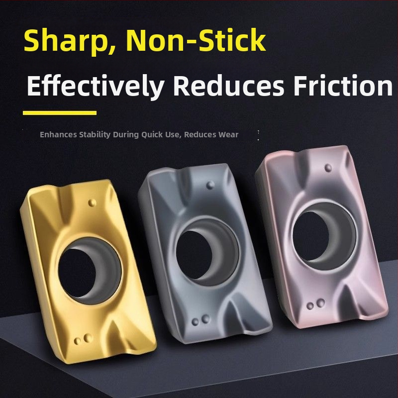 CNC фрезова пластина APMT1135/1604 – бърз подачен ход, закалена, радиус на заобляне R0.8, за неръждаема стомана и чугун