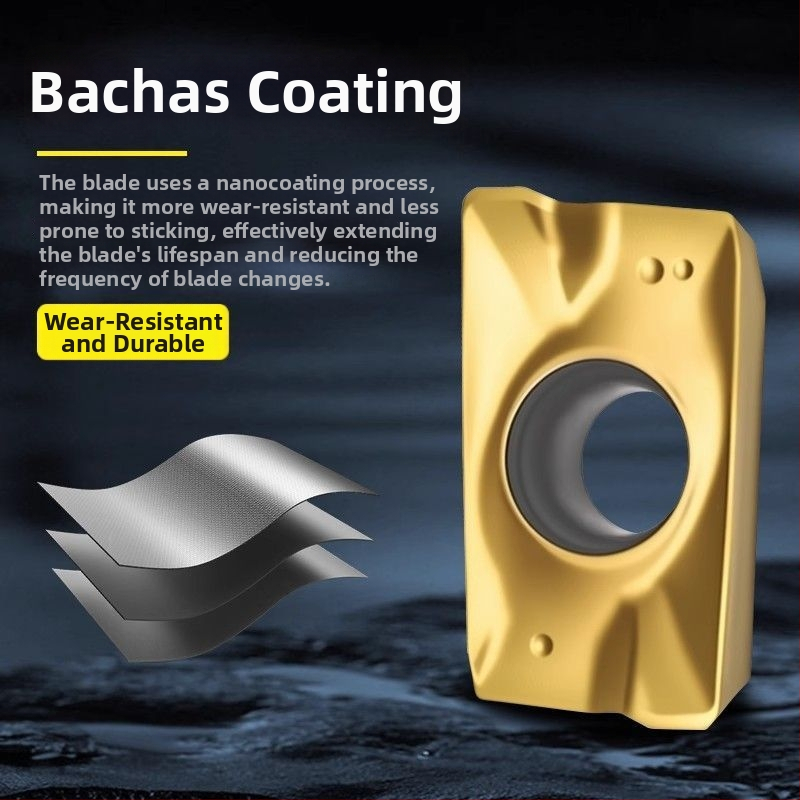 CNC фрезова пластина APMT1135/1604 – бърз подачен ход, закалена, радиус на заобляне R0.8, за неръждаема стомана и чугун