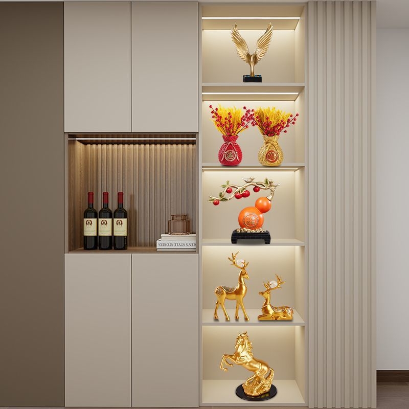 Set decorativ pentru dulap de vin Lanmeo — din rășină — stil chinezesc — turnare prin injecție — cadou de ziua de naștere