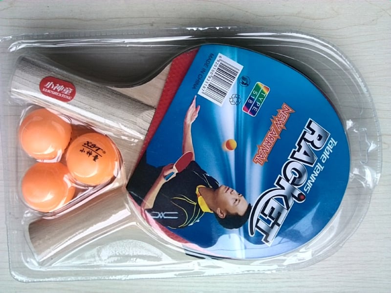 Stolni tenis reket – Little Prodigy, daska: Poplar, guma: reverse glue, tip reketa: Shakehand, otisnuti logo