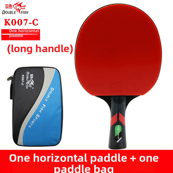 DOUBLE FISH K007-C reketa za stolni tenis, ploča baze od karbonskih vlakana, guma s obrnuti ljepilom, direktni udarac, standardne specifikacije