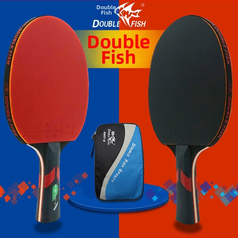 DOUBLE FISH K007-C reketa za stolni tenis, ploča baze od karbonskih vlakana, guma s obrnuti ljepilom, direktni udarac, standardne specifikacije