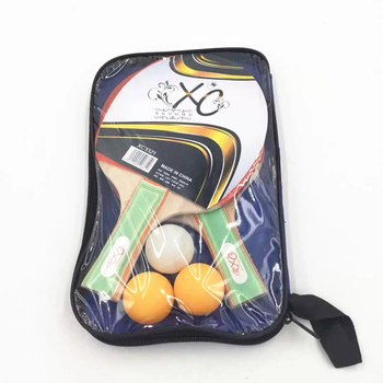 Qi Chen Set raketa za stolni tenis, ploča od poplara, gume s pozitivnim ljepilom, direktan udarac, model 777-22