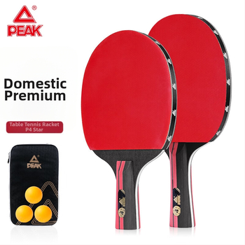 Raketa za stolni tenis Peak P4 Star – karbonska oštrica, guma s ljepilom, dizajn ravnog udarca