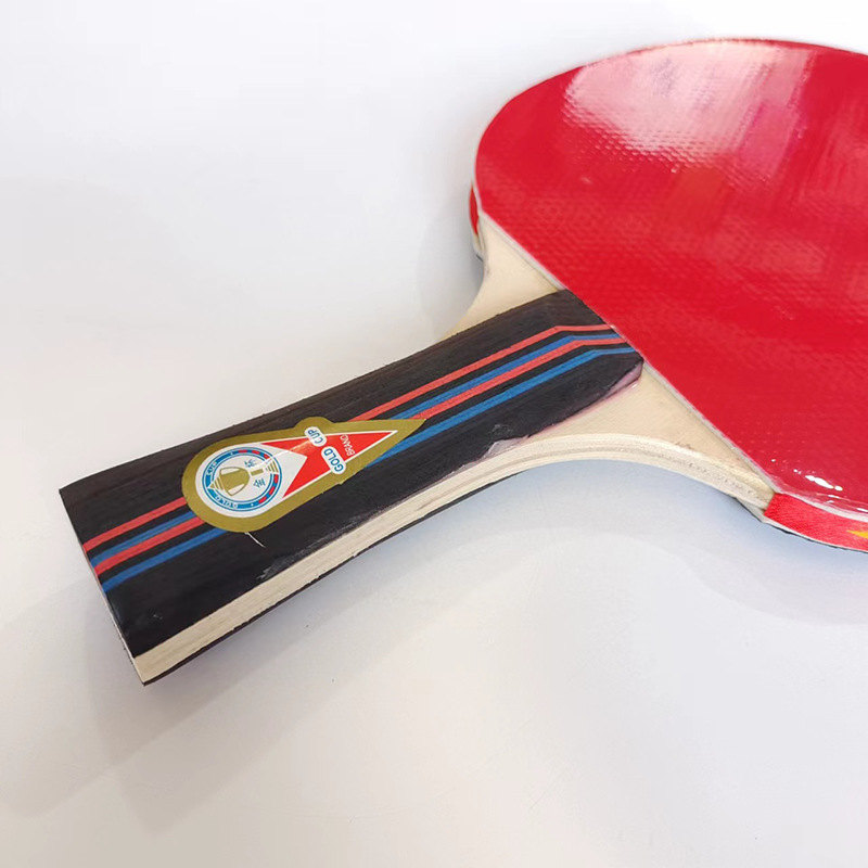 Stolni tenis reketa za kućnu upotrebu i učenike; drvena oplata; guma s antiadhesivnim slojem; tip reketa: horizontalni; mogućnost prilagodbe i tiskanja logotipa