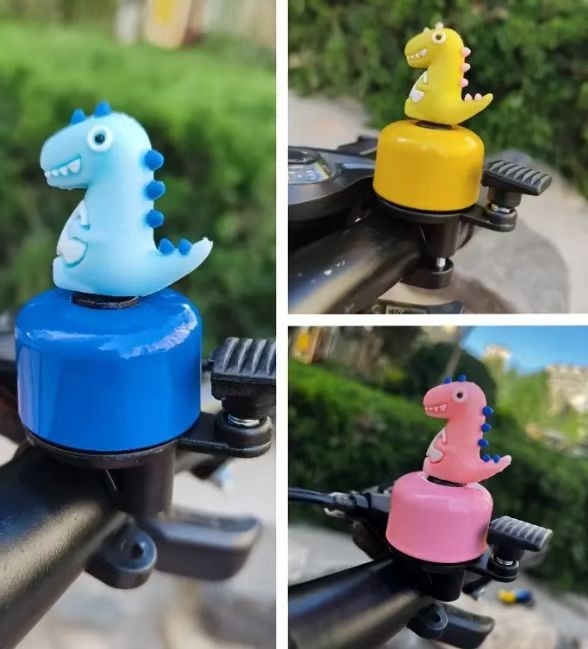 Zvončić za bicikl s karikaturom - super glasno, universalno za dječje planinske bicikle, aluminijska legura, model 1140, marka Fujizhe