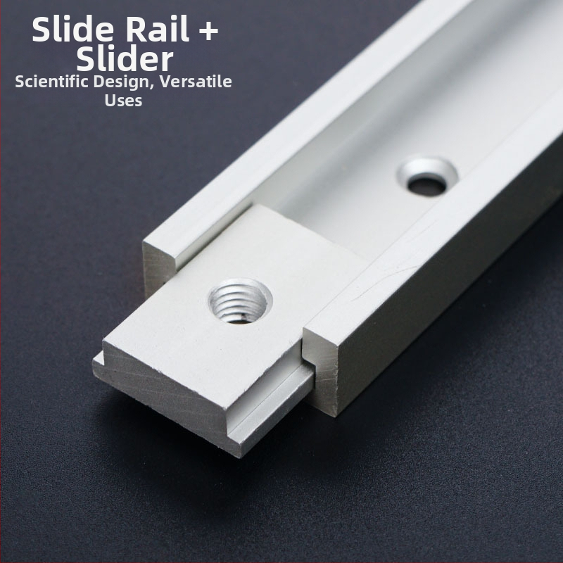 Bull Regulations alumínium ötvözet – 30 típusú asztali fűrészhez vezetősín készlet, T-slot, csúszó pálya és korlátozó kar