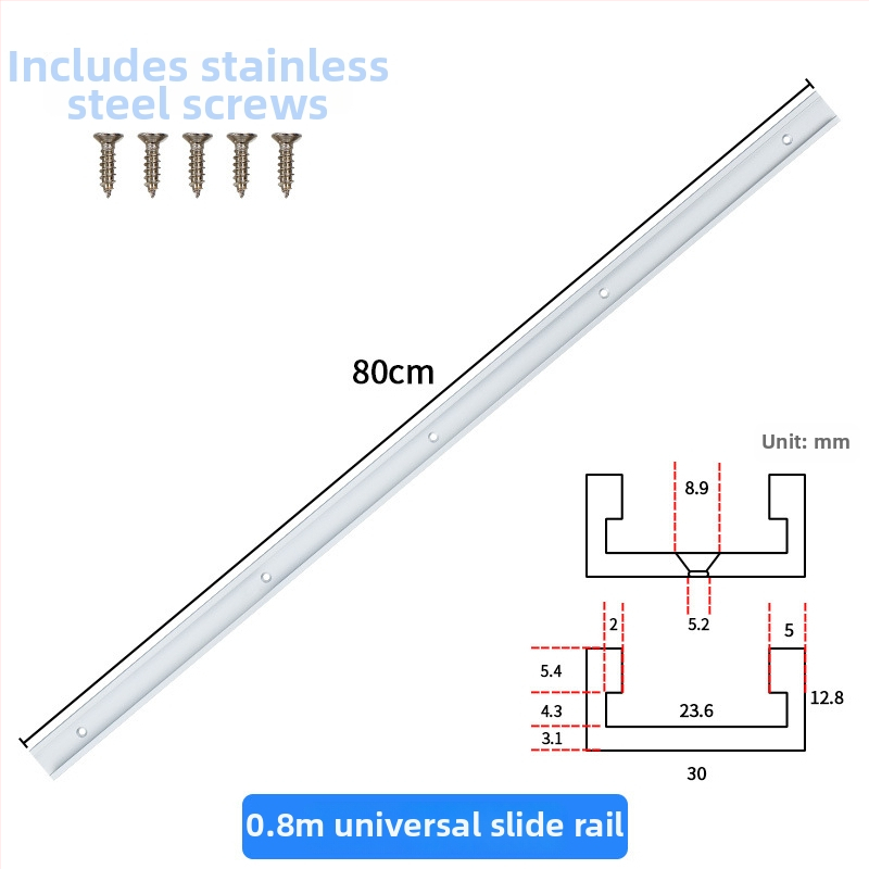 Bull Regulations alumínium ötvözet – 30 típusú asztali fűrészhez vezetősín készlet, T-slot, csúszó pálya és korlátozó kar