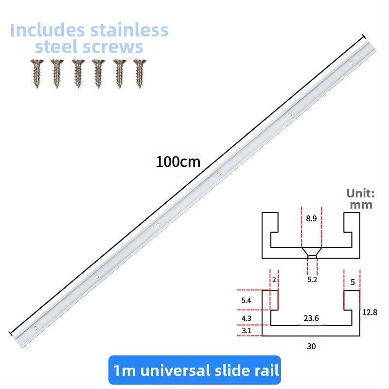 Bull Regulations alumínium ötvözet – 30 típusú asztali fűrészhez vezetősín készlet, T-slot, csúszó pálya és korlátozó kar