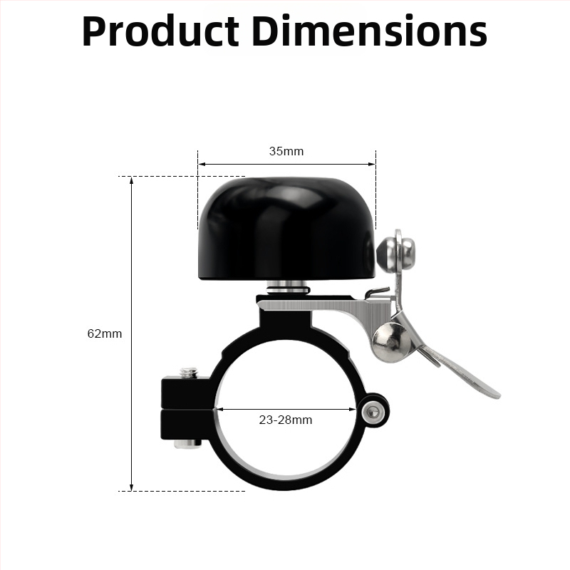 Riderace meďový zvon na horské bicykle — vintage štýl, bez dovozu, súkromná značka k dispozícii