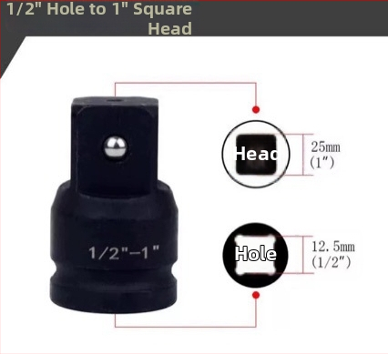 Ťažký adaptér puzdra so štvorhraným pohonom – vysokouhlíková oceľ, fosfátový povrch, 0,3 kg