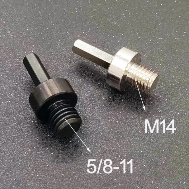 ZUXLA Čelični adapter s okruglom glavom za SDS-Plus, M14 i 5/8-11, 3/8 Hex