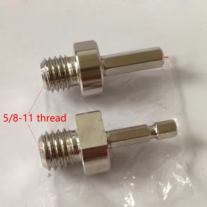 ZUXLA Čelični adapter s okruglom glavom za SDS-Plus, M14 i 5/8-11, 3/8 Hex