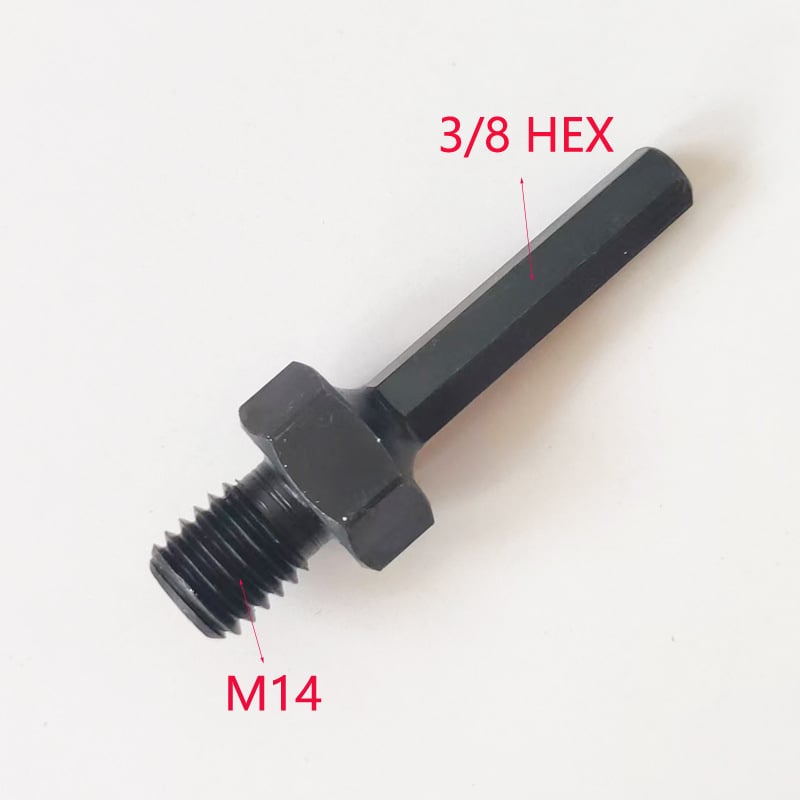 ZUXLA Čelični adapter s okruglom glavom za SDS-Plus, M14 i 5/8-11, 3/8 Hex