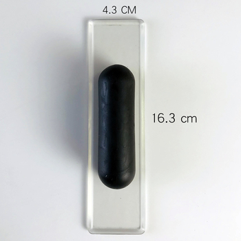 Polizor oval din velur gros – instrument multifuncțional pentru vopsire, cu piatră de cristal și placă de șlefuire pentru finisaje artistice