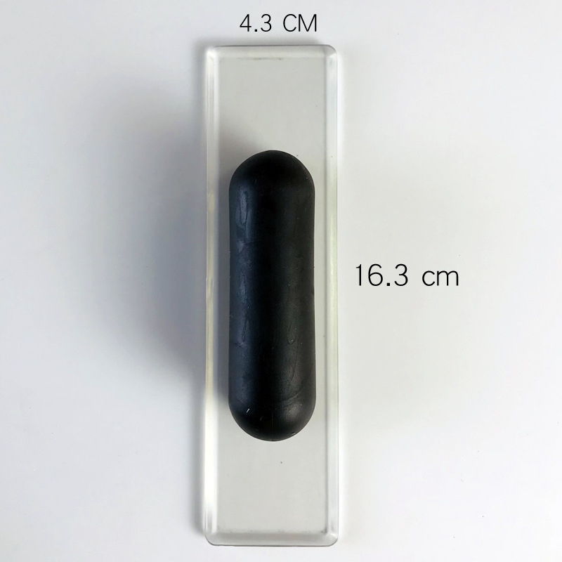 Polizor oval din velur gros – instrument multifuncțional pentru vopsire, cu piatră de cristal și placă de șlefuire pentru finisaje artistice