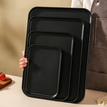 Farfurie din plastic, pătrată, suprafață mată, stil Nordic, compatibil cu microunde