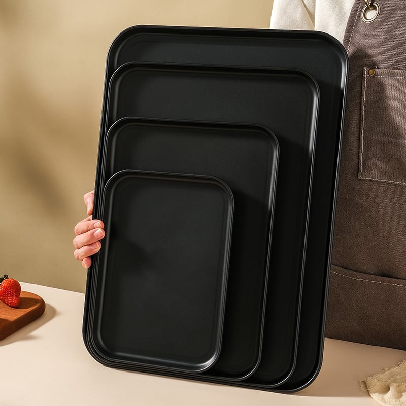 Farfurie din plastic, pătrată, suprafață mată, stil Nordic, compatibil cu microunde