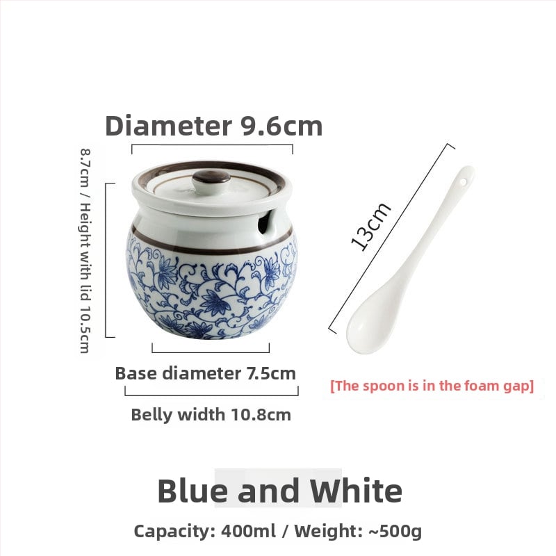 Κεραμικό δοχείο κουζίνας για υγρά καρυκεύματα, ανθεκτικό σε υψηλές θερμοκρασίες, ιαπωνικό στυλ, προέλευση Τσάοζού