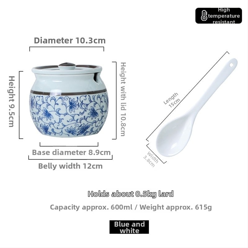 Κεραμικό δοχείο κουζίνας για υγρά καρυκεύματα, ανθεκτικό σε υψηλές θερμοκρασίες, ιαπωνικό στυλ, προέλευση Τσάοζού