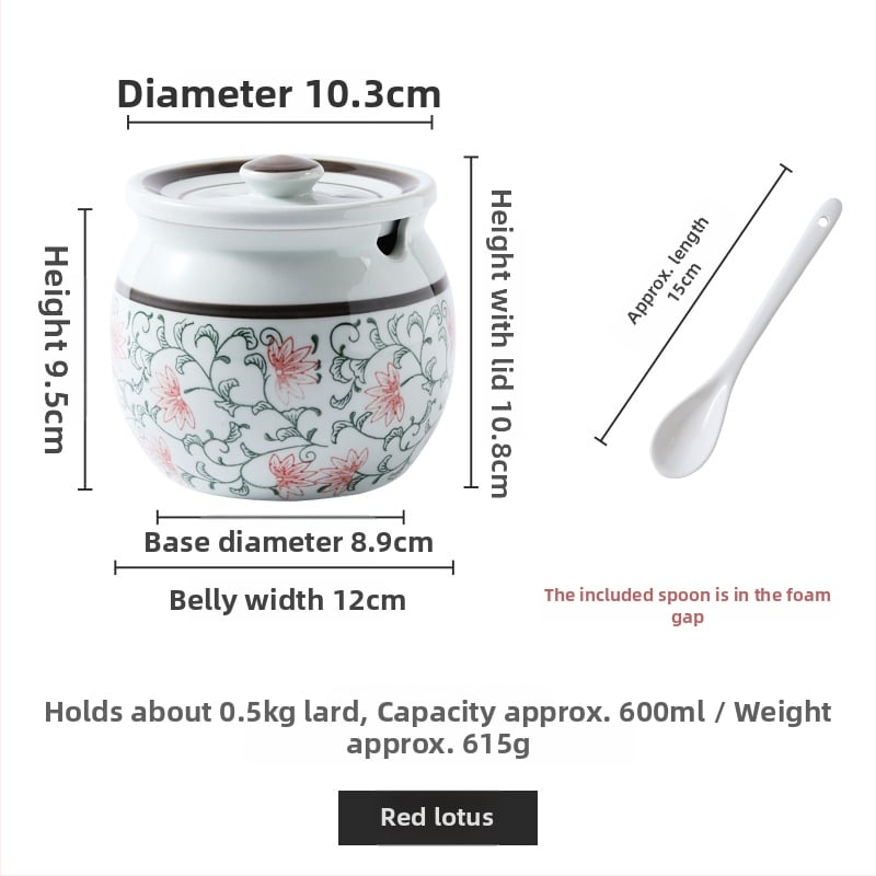 Κεραμικό δοχείο κουζίνας για υγρά καρυκεύματα, ανθεκτικό σε υψηλές θερμοκρασίες, ιαπωνικό στυλ, προέλευση Τσάοζού