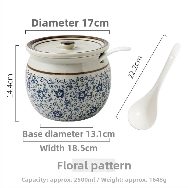 Κεραμικό δοχείο κουζίνας για υγρά καρυκεύματα, ανθεκτικό σε υψηλές θερμοκρασίες, ιαπωνικό στυλ, προέλευση Τσάοζού