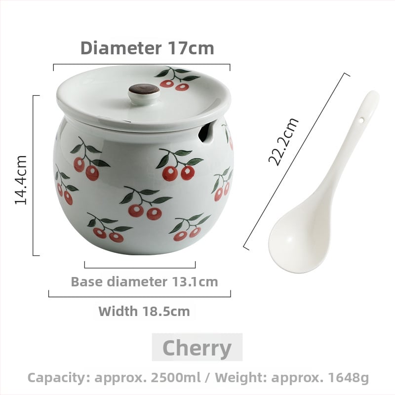 Κεραμικό δοχείο κουζίνας για υγρά καρυκεύματα, ανθεκτικό σε υψηλές θερμοκρασίες, ιαπωνικό στυλ, προέλευση Τσάοζού