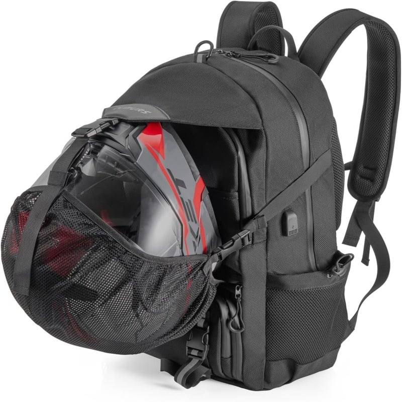 Proširiva torba za kacigu za vožnju motociklom, za otvorena putovanja, kapacitet 50 L, Oxford platno