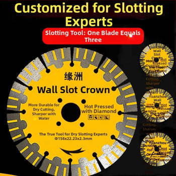 Δίσκος διαμαντι για υγρή κοπή πέτρας, συμβατός με γωνιακό τροχό και μηχανή κοπής πέτρας, Xindongrui, μέγ. 22.000 rpm