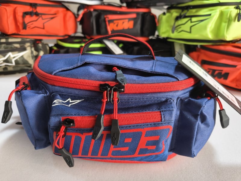 Torba za biciklizam/motociklizam s pojasom i crossbody dizajnom, vodootporna, Oxford platno