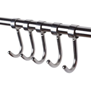 Mu jue 304 неръждаема стомана кухненска закачалка за кръгъл тръбен монтаж, удебелен корпус, полирана повърхност