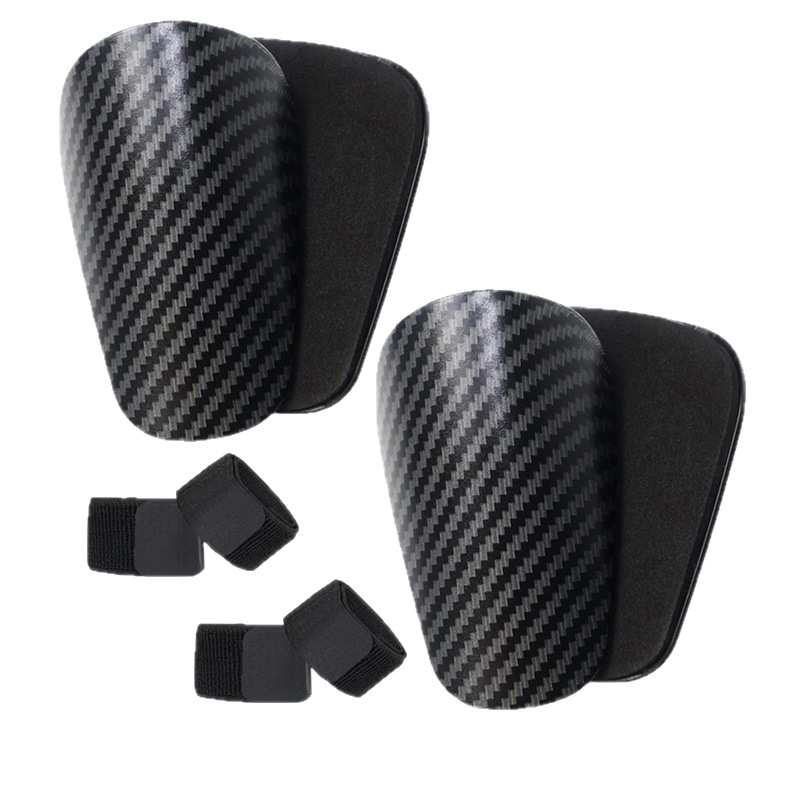 Щитове за пищял с ремъци - двучастков комплект за футболни тренировки, PU материал, модел htb46