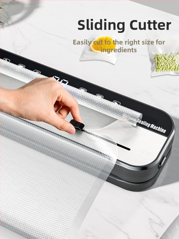 Plne automatický vákuový baliaci stroj na potraviny, pre domáce aj komerčné použitie, vhodný na mokré aj suché zložky, plastové uzatváranie a zachovanie čerstvosti