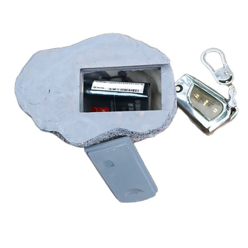 Кутия за ключове с тайно пространство за съхранение за градина на открито – смолна изработка, каменно-подобен дизайн, китайски стил